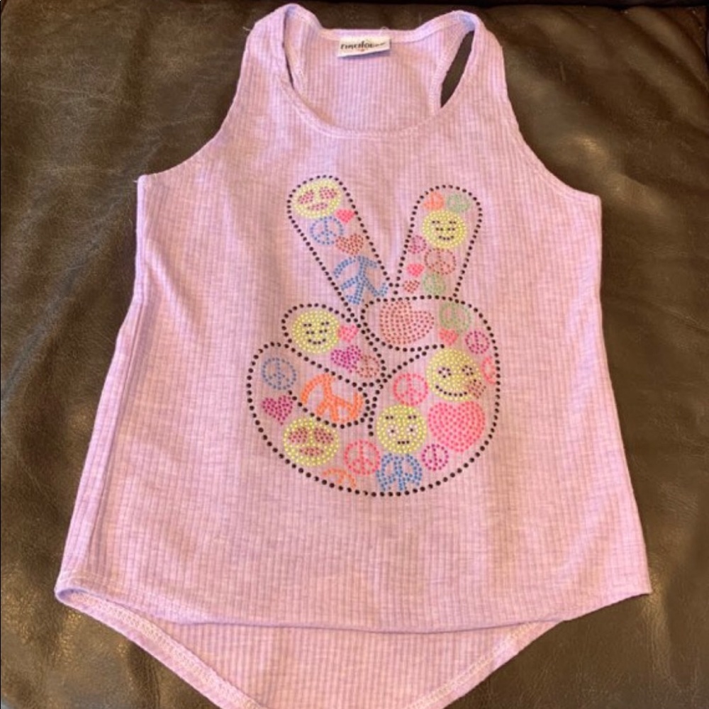Girls Firehouse peace tank